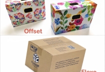 So sánh thùng carton in offset và flexo.