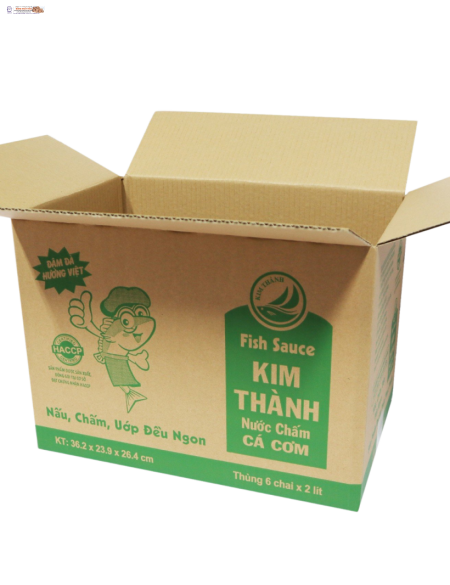 Thùng Carton 3 Lớp In Flexo – Kích Thước 36.2 x 23.9 x 26.4 cm