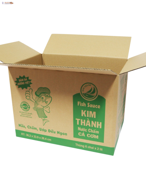 Thùng Carton 3 Lớp In Flexo – Kích Thước 36.2 x 23.9 x 26.4 cm